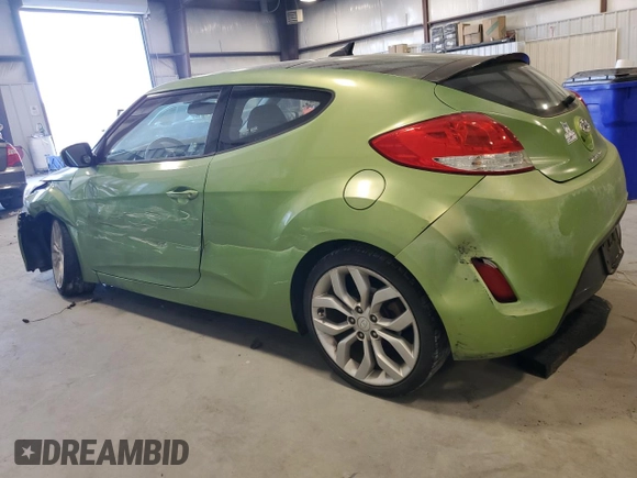 2012 Hyundai Veloster w/Black Int with VIN KMHTC6AD4CU078637, listed as a Copart auction lot 50964805 with 119,255 mi miles and Salvage title. Bid and sale history available at DreamBid. Image 2.