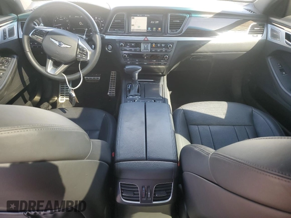 2019 Genesis G80 3.8L with VIN KMTFN4JE6KU313290, listed as a Copart auction lot 50179045 with 41,648 mi miles and Salvage title. Bid and sale history available at DreamBid. Image 8.