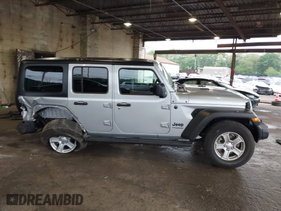2022 Jeep Wrangler Unlimited Sport S with VIN 1C4HJXDG6NW144396, listed as a IAAI auction lot 42362283 with 19,854 mi miles and . Bid and sale history available at DreamBid. Image 14.