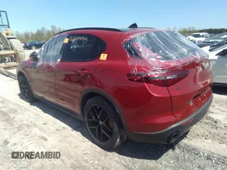 2019 Alfa Romeo Stelvio Ti with VIN ZASPAKBN1K7C49148, listed as a IAAI auction lot 42205054 with 47,338 mi miles and . Bid and sale history available at DreamBid. Image 3.
