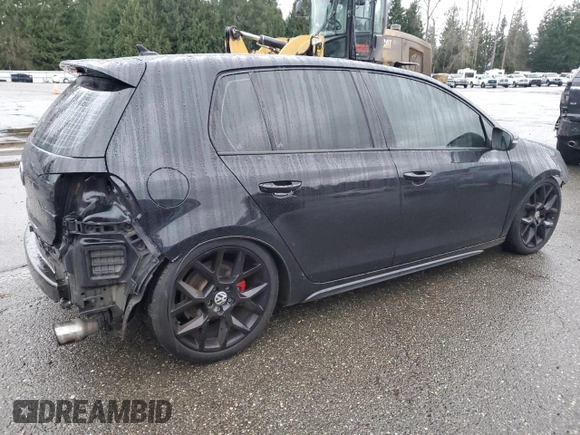 2013 Volkswagen Golf GTI Driver's Edition with VIN WVWHD7AJ6DW135459, listed as a Copart auction lot 86168134 with 124,653 mi miles and Salvage title. Bid and sale history available at DreamBid. Image 3.