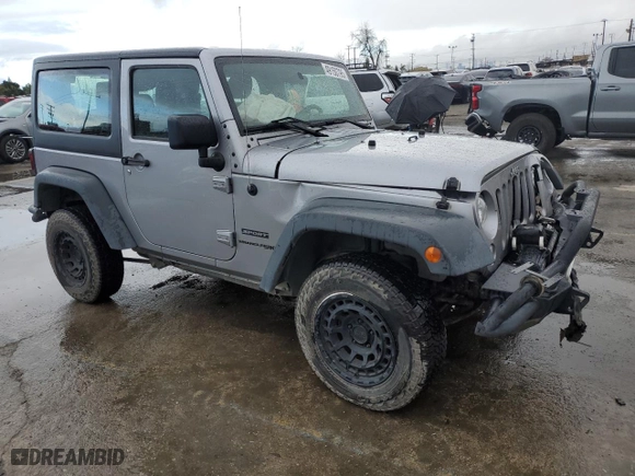 2018 Jeep Wrangler JK Sport S with VIN 1C4AJWAG8JL861054, listed as a Copart auction lot 49150795 with NaN miles and Salvage Title. Bid and sale history available at carsss.com. Image 4.