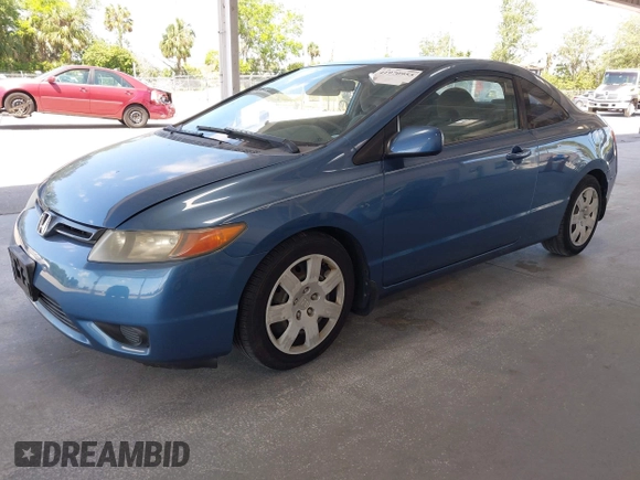 2008 Honda Civic Cpe LX with VIN 2HGFG12698H573436, listed as a IAAI auction lot 41970955 with 142,166 mi miles. Bid and sale history available at carsss.com. Image 2.