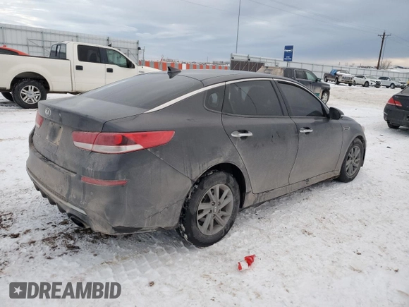 2019 Kia Optima LX with VIN 5XXGT4L39KG285558, listed as a Copart auction lot 87632155 with 199,665 mi miles and Salvage Title. Bid and sale history available at carsss.com. Image 3.