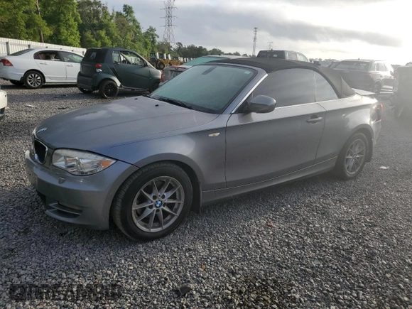 2011 BMW 1 Series 128i with VIN WBAUN1C58BVH83221, listed as a Copart auction lot 51919215 with 0 mi miles and Salvage Title. Bid and sale history available at carsss.com. Image 1.