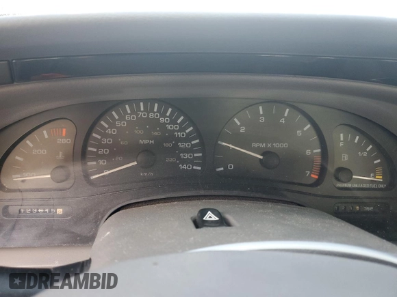 1997 Oldsmobile Aurora with VIN 1G3GR62C0V4102252, listed as a Copart auction lot 53270245 with 123,615 mi miles and Salvage Title. Bid and sale history available at DreamBid. Image 9.