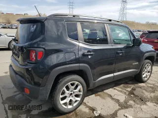 2017 Jeep Renegade Altitude with VIN ZACCJBBB2HPE73571, listed as a Copart auction lot 52118875 with 137,101 mi miles and Salvage title. Bid and sale history available at DreamBid. Image 3.