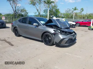 2025 Toyota Camry LE with VIN 4T1DAACK5SU539156, listed as a IAAI auction lot 42054268 with 5,705 mi miles and . Bid and sale history available at DreamBid. Image 1.