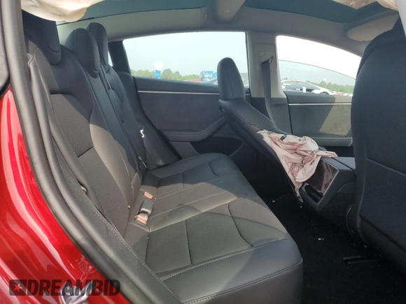 2025 Tesla Model 3 Long Range with VIN 5YJ3E1EB5SF895861, listed as a Copart auction lot 60513665 with 5,637 mi miles and Salvage title. Bid and sale history available at DreamBid. Image 10.