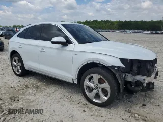 2022 Audi Q5 Sportback S line Premium Plus with VIN WA15AAFY2N2049972, listed as a Copart auction lot 56050245 with 42,730 mi miles and Salvage title. Bid and sale history available at DreamBid. Image 4.