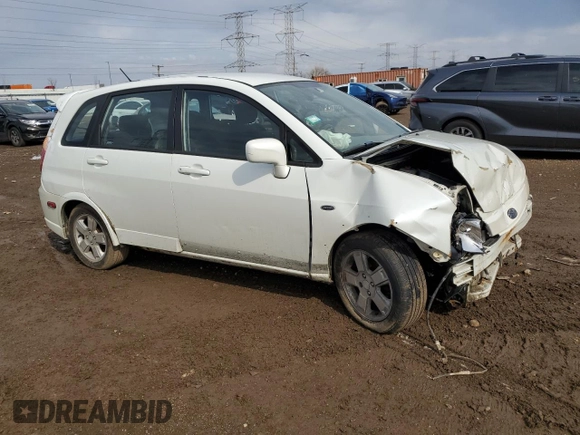2003 Suzuki Aerio SX with VIN JS2RD41H635203639, listed as a Copart auction lot 50309015 with Not Provided miles and Salvage Title. Bid and sale history available at DreamBid. Image 4.