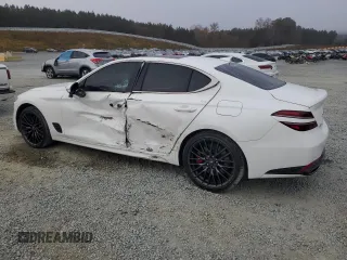 2022 Genesis G70 Launch Edition with VIN KMTG14TE7NU082238, listed as a Copart auction lot 79286854 with 25,071 mi miles and Salvage Title. Bid and sale history available at DreamBid. Image 2.