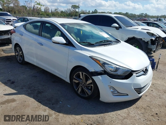2015 Hyundai Elantra SE z VIN 5NPDH4AE7FH570097, wystawiony jako IAAI lot #41577252 z przebiegiem 135 219 mil mil oraz . Historia ofert i sprzedaży dostępna na DreamBid. Obrazek 1.
