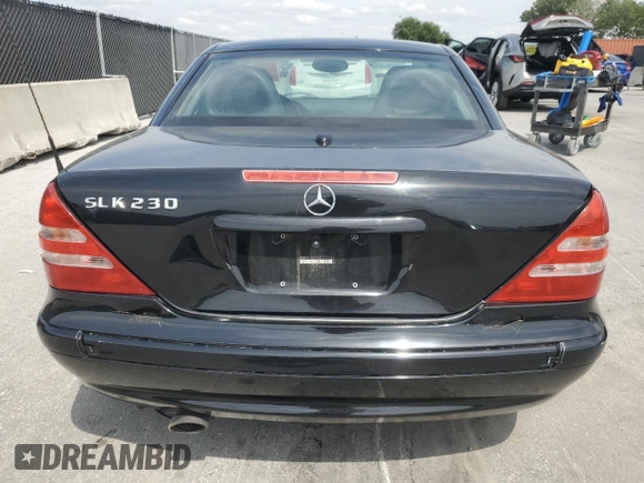 2003 Mercedes-Benz SLK 230 Kompressor with VIN WDBKK49F13F277323, listed as a Copart auction lot 53980515 with 174,276 mi miles and Salvage Title. Bid and sale history available at DreamBid. Image 6.