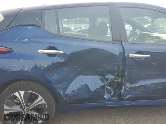 2020 Nissan LEAF SV Plus with VIN 1N4BZ1CP9LC306331, listed as a Copart auction lot 48376045 with 40,984 mi miles and Salvage Title. Bid and sale history available at DreamBid. Image 10.