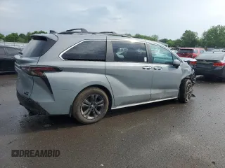 2024 Toyota Sienna LE with VIN 5TDCSKFC2RS121742, listed as a Copart auction lot 56043664 with 0 mi miles and Salvage Title. Bid and sale history available at carsss.com. Image 3.