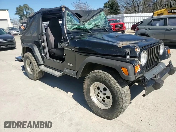 2001 Jeep Wrangler Sport with VIN 1J4FA49S51P337995, listed as a Copart auction lot 47461975 with 160,305 mi miles and Salvage Title. Bid and sale history available at carsss.com. Image 10.