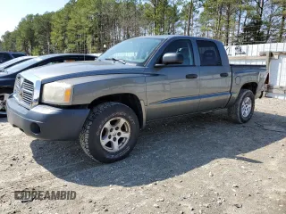 2006 Dodge Dakota SLT with VIN 1D7HW48N56S589686, listed as a Copart auction lot 49497045 with 135,845 mi miles and Salvage Title. Bid and sale history available at carsss.com. Image 1.