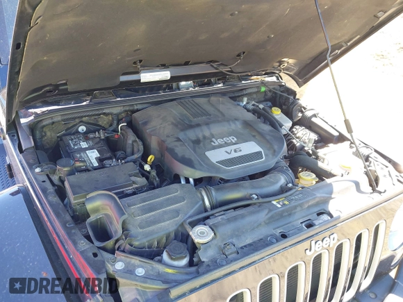 2017 Jeep Wrangler Unlimited Sahara with VIN 1C4BJWEG4HL605843, listed as a IAAI auction lot 41883085 with 93,752 mi miles. Bid and sale history available at carsss.com. Image 10.