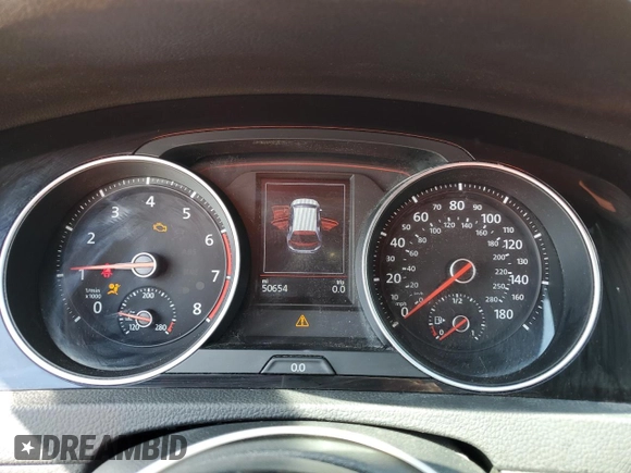 2019 Volkswagen Golf GTI S with VIN 3VW5T7AU8KM015673, listed as a Copart auction lot 53748305 with 50,654 mi miles and Salvage Title. Bid and sale history available at carsss.com. Image 9.
