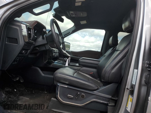 2021 Ford F-150 XL with VIN 1FTEW1C50MFA45654, listed as a Copart auction lot 56936595 with 103,189 mi miles and Salvage title. Bid and sale history available at DreamBid. Image 7.
