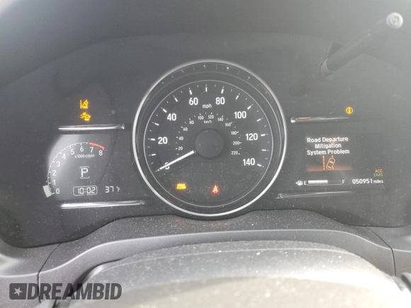 2019 Honda HR-V EX-L with VIN 3CZRU6H74KM724476, listed as a Copart auction lot 44405425 with 50,951 mi miles and Salvage Title. Bid and sale history available at carsss.com. Image 9.