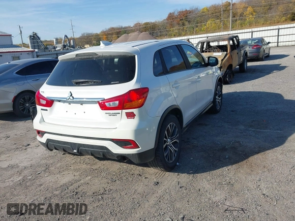 2018 Mitsubishi Outlander Sport ES 2.0 with VIN JA4AR3AU1JZ018060, listed as a IAAI auction lot 40712329 with 118,852 mi miles. Bid and sale history available at carsss.com. Image 4.
