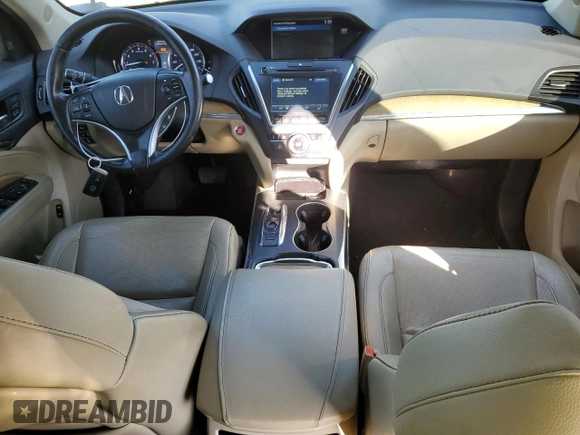 2019 Acura MDX Technology with VIN 5J8YD3H57KL001707, listed as a Copart auction lot 52175315 with 133,483 mi miles and Salvage title. Bid and sale history available at DreamBid. Image 8.