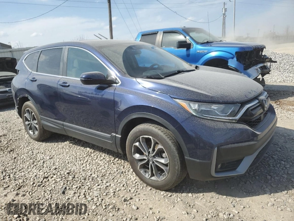 2020 Honda CR-V EX with VIN 5J6RW2H53LL015364, listed as a Copart auction lot 49059225 with 74,947 mi miles and Salvage Title. Bid and sale history available at carsss.com. Image 4.