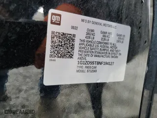2022 Chevrolet Malibu LT with VIN 1G1ZD5ST8NF194127, listed as a Copart auction lot 44218745 with 61,365 mi miles and Non Repairable. Bid and sale history available at carsss.com. Image 12.