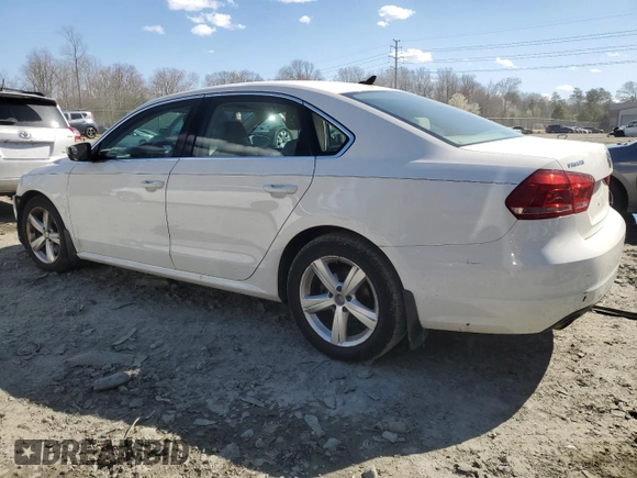 2013 Volkswagen Passat SE w/Sunroof with VIN 1VWBP7A3XDC144131, listed as a Copart auction lot 50754675 with 172,806 mi miles and Salvage Title. Bid and sale history available at carsss.com. Image 2.