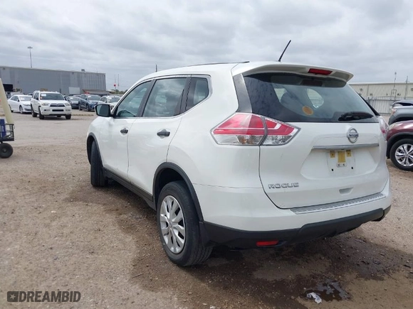 2016 Nissan Rogue S with VIN JN8AT2MT7GW015795, listed as a IAAI auction lot 41751017 with 56,743 mi miles. Bid and sale history available at carsss.com. Image 3.