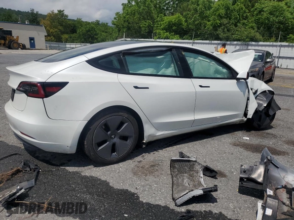 2023 Tesla Model 3 с VIN 5YJ3E1EA7PF396624, выставлен на аукционе Copart как лот 61651765 с пробегом Не указан миль и Чистый • Clean title. История ставок и продаж доступна на DreamBid. Изображение 3.