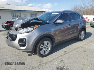 2018 Kia Sportage LX with VIN KNDPMCAC1J7393125, listed as a Copart auction lot 50515275 with 124,947 mi miles and Salvage Title. Bid and sale history available at carsss.com. Image 1.