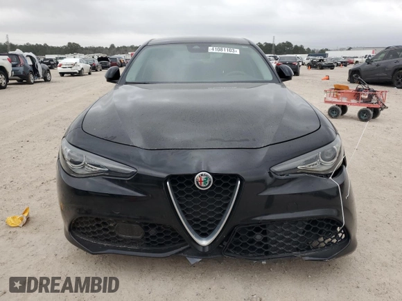 2018 Alfa Romeo Giulia Ti Sport with VIN ZARFAECN3J7593265, listed as a Copart auction lot 41081103 with 37,823 mi miles. Bid and sale history available at carsss.com. Image 5.