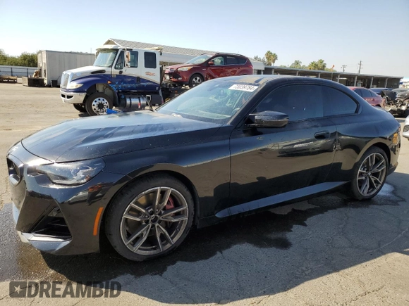 2024 BMW 2 Series M240i xDrive with VIN 3MW53CM09R8E12104, listed as a Copart auction lot 73039784 with 10,543 mi miles and Salvage Title. Bid and sale history available at carsss.com. Image 1.