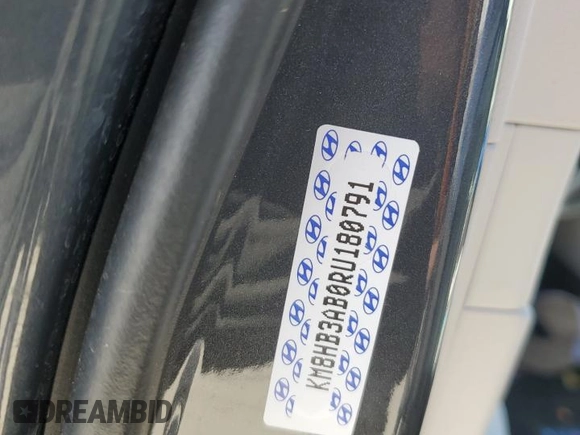 2024 Hyundai Kona SEL with VIN KM8HB3AB0RU180791, listed as a Copart auction lot 48873045 with Not provided miles and Salvage title. Bid and sale history available at DreamBid. Image 13.