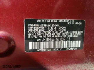 2010 Subaru Impreza Wagon i with VIN JF1GH6A67AH802163, listed as a Copart auction lot 48416215 with 135,046 mi miles and Salvage Title. Bid and sale history available at carsss.com. Image 12.