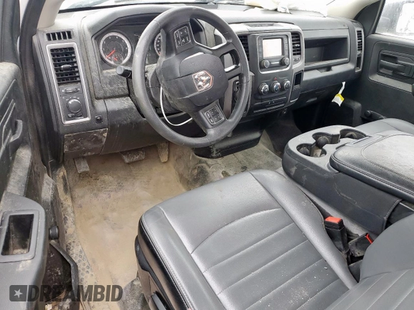 2023 Ram 1500 Tradesman with VIN 3C6JR6DG6PG671268, listed as a Copart auction lot 59573325 with 65,993 mi miles and Salvage title. Bid and sale history available at DreamBid. Image 8.
