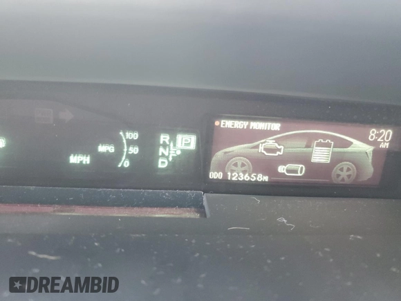 2012 Toyota Prius One with VIN JTDKN3DU5C5446774, listed as a Copart auction lot 46480605 with 123,658 mi miles and Salvage Title. Bid and sale history available at carsss.com. Image 9.