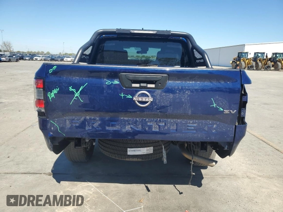 2022 Nissan Frontier SV with VIN 1N6ED1EJ9NN651877, listed as a Copart auction lot 49877255 with 46,879 mi miles and Salvage Title. Bid and sale history available at DreamBid. Image 6.