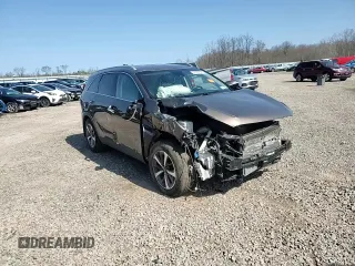 2019 Kia Sorento EX V6 with VIN 5XYPHDA59KG448467, listed as a Copart auction lot 54129805 with 57,185 mi miles and Salvage Title. Bid and sale history available at carsss.com. Image 14.