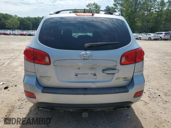 2007 Hyundai Santa Fe GLS with VIN 5NMSG73D37H058349, listed as a Copart auction lot 63931415 with 201,843 mi miles and Clean title. Bid and sale history available at DreamBid. Image 6.