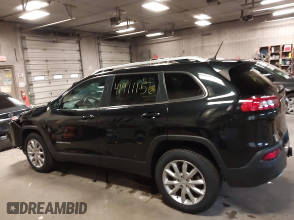 2014 Jeep Cherokee Limited with VIN 1C4PJMDS2EW202518, listed as a IAAI auction lot 41911156 with 119,533 mi miles. Bid and sale history available at carsss.com. Image 14.
