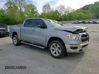 2022 Ram 1500 Big Horn with VIN 1C6RRFFG1NN461553, listed as a Copart auction lot 56664505 with 34,926 mi miles and Salvage title. Bid and sale history available at DreamBid. Image 14.