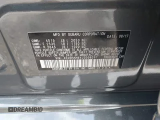 2018 Subaru Legacy Limited with VIN 4S3BNAN64J3006297, listed as a IAAI auction lot 41943405 with 94,940 mi miles. Bid and sale history available at carsss.com. Image 9.