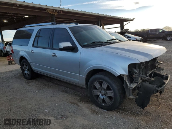 2010 Ford Expedition Max Limited with VIN 1FMJK1K5XAEB69584, listed as a Copart auction lot 49498095 with 258,163 mi miles and Salvage Title. Bid and sale history available at DreamBid. Image 4.