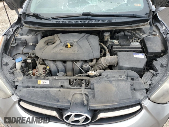 2012 Hyundai Elantra Limited with VIN KMHDH4AE3CU277052, listed as a Copart auction lot 65641075 with 286,209 mi miles and Clean title. Bid and sale history available at DreamBid. Image 11.
