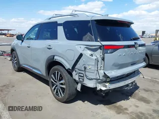 2023 Nissan Pathfinder Platinum with VIN 5N1DR3DH9PC248888, listed as a IAAI auction lot 41974684 with 52,609 mi miles and . Bid and sale history available at DreamBid. Image 6.