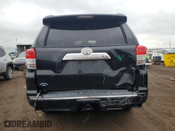 2010 Toyota 4Runner Trail with VIN JTEBU5JR0A5002371, listed as a Copart auction lot 60871795 with 169,676 mi miles and Salvage title. Bid and sale history available at DreamBid. Image 6.